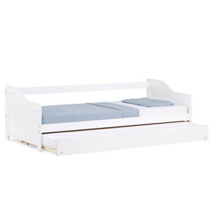 Kinderbett Funktionsbett Jugendbett Ausziehbett 90x200 weiss Kojenbett Gästebett