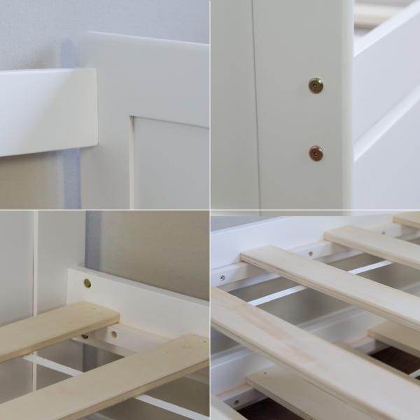 Kinderbett Funktionsbett Jugendbett Ausziehbett 90x200 weiss Kojenbett Gästebett