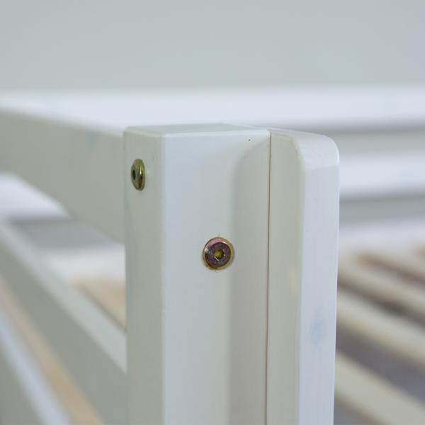 Hochbett Spielbett Kinderbett Leiter Rutsche Kiefer 90x200 massiv