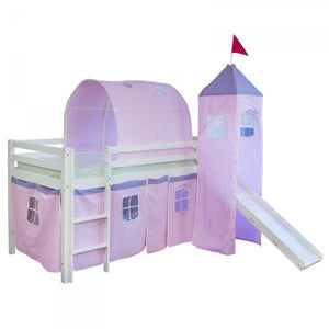 Tunnel für Hochbetten Bettzelt Bettdach Spieltunnel Höhle Kinderbett Pink