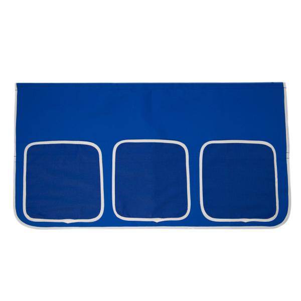 Vorhang für Jugendbett blau