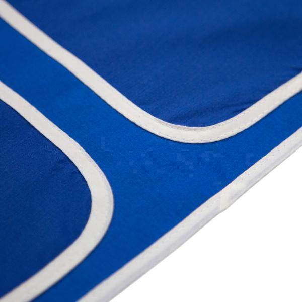 Vorhang für Jugendbett blau