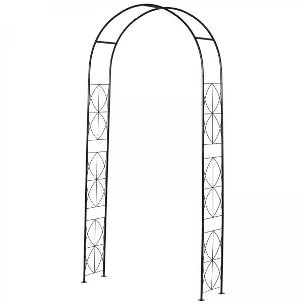 Pflanzbogen Torbogen Rankgitter Rosenbogen Garten Wetterfest H230 cm Metall