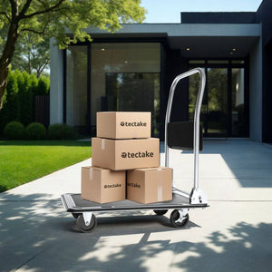 Plattformwagen schwarz 150 kg