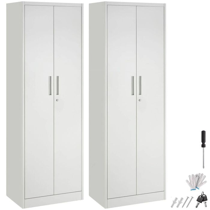 Aktenschrank Brandon grau 2er Set