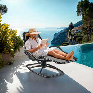 Gartenliege Toulon grau 2er Set