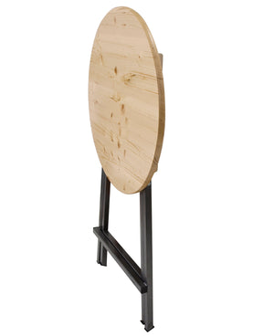 Stehtisch ZÜRICH 78cm klappbar, Metall + Holz lackiert