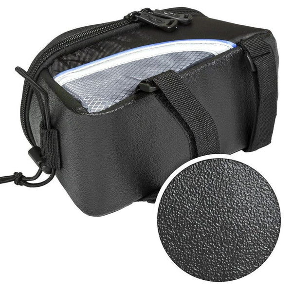 Fahrradtasche mit Rahmen-Befestigung für Smartphones schwarz/grau/blau 20 x 9,5 x 10 cm