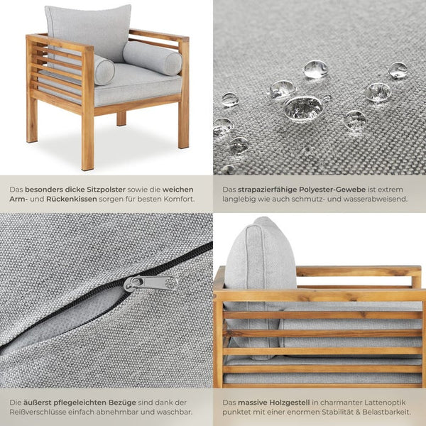 Garten-Loungesessel Boka pro Stück
