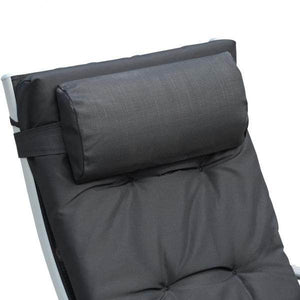 Sonnenliege Strandliege Gartenliege 7-stufig Verstellbar Klappbar Metall Schwarz