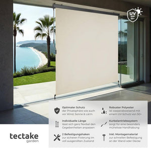 Senkrechtmarkise Eloise beige 180 x 250 cm