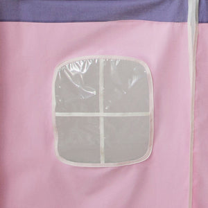 Bettumrandung Bettvorhang für Hochbett Vorhang Stoff Baumwolle Rosa