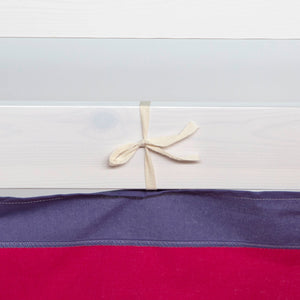 Bettumrandung Bettvorhang für Hochbett Vorhang Stoff Baumwolle Pink