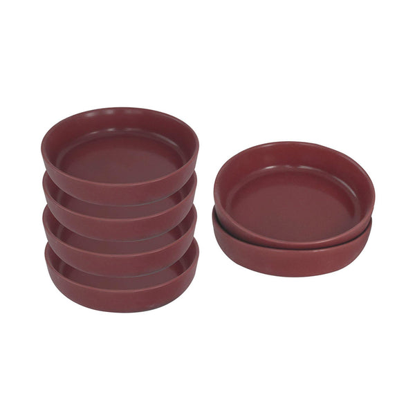 Van Well Porzellanservice Mika 24 teilig bordeaux