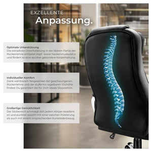 Executive chair with double padding