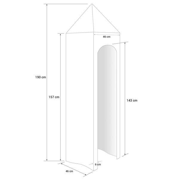 Hochbett Kinderbett 90x200 Weiss Rutsche Turm Spielbett Jugendbett Holz