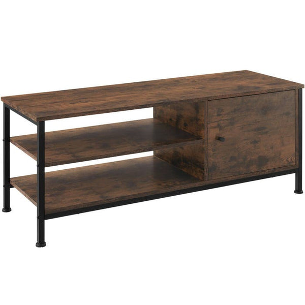 Mensola TV Durban 110x40x45,5cm Industrial marrone scuro