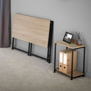 Schreibtisch Paterson Industrial Holz hell, Eiche Sonoma