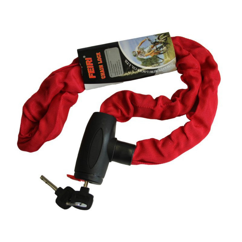 Lucchetto per bicicletta con copertura in nylon 105 cm