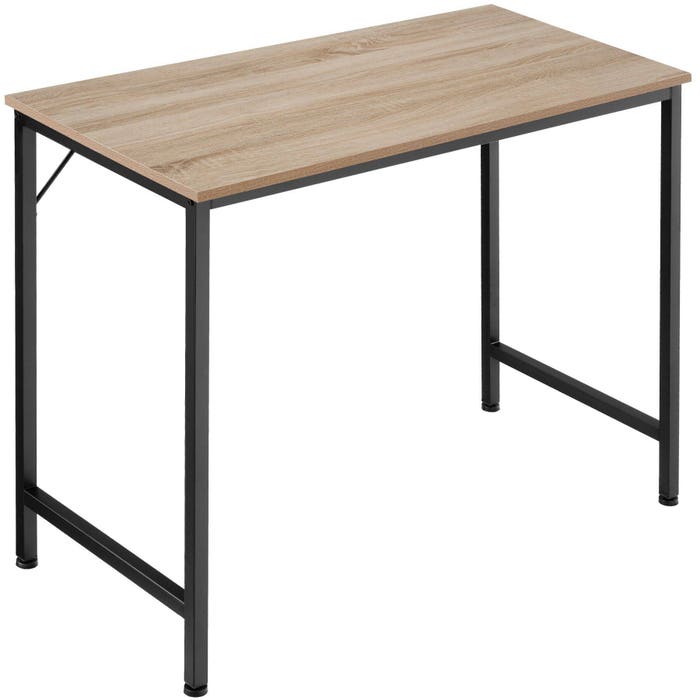 Schreibtisch Jenkins Industrial Holz hell, Eiche Sonoma 80 cm