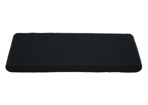 15er-Set Stufenmatten Treppenteppich 65x25cm schwarz-anthrazit