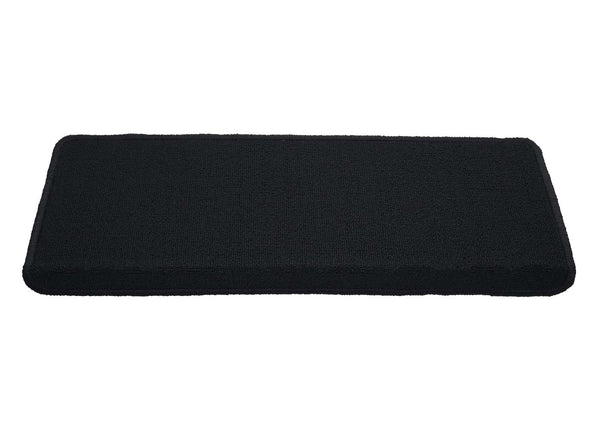 15er-Set Stufenmatten Treppenteppich 65x25cm schwarz-anthrazit