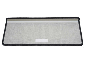 15er-Set Stufenmatten Treppenteppich 65x25cm schwarz-anthrazit