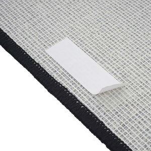 15er-Set Stufenmatten Treppenteppich 65x25cm schwarz-anthrazit