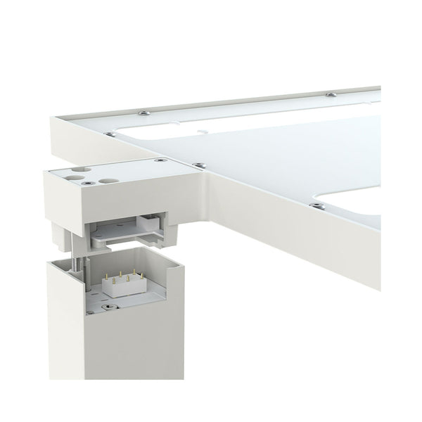 CONTINI LED Büro-Stehleuchte Morelux dimmbar silber