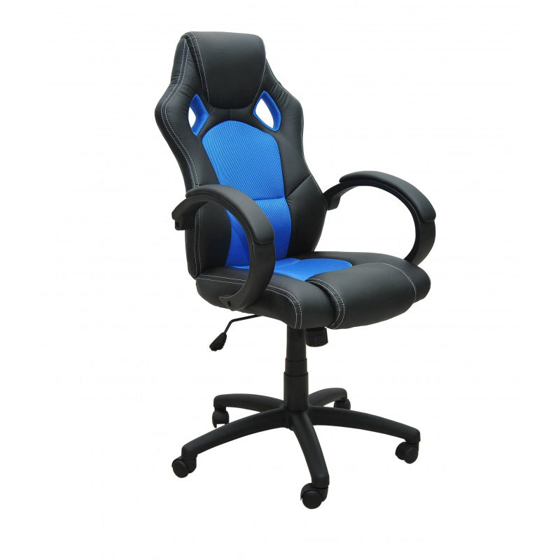 Office chair, sports seat, executive chair, blue