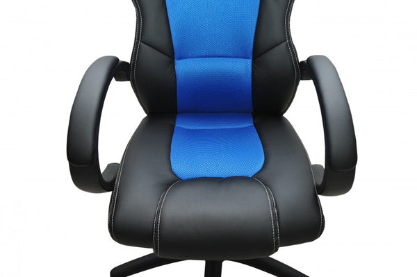 Office chair, sports seat, executive chair, blue