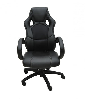Chaise de bureau, siège de sport, chaise de direction, noire