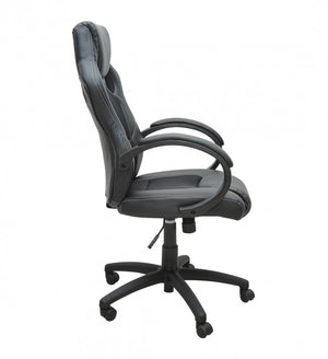 Chaise de bureau, siège de sport, chaise de direction, noire