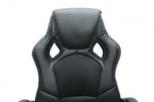 Chaise de bureau, siège de sport, chaise de direction, noire