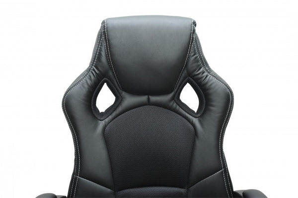 Chaise de bureau, siège de sport, chaise de direction, noire