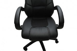 Chaise de bureau, siège de sport, chaise de direction, noire