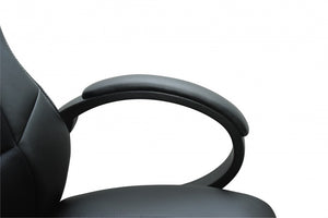 Chaise de bureau, siège de sport, chaise de direction, noire