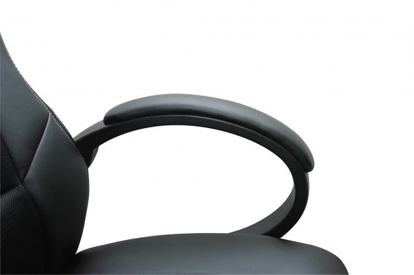 Chaise de bureau, siège de sport, chaise de direction, noire