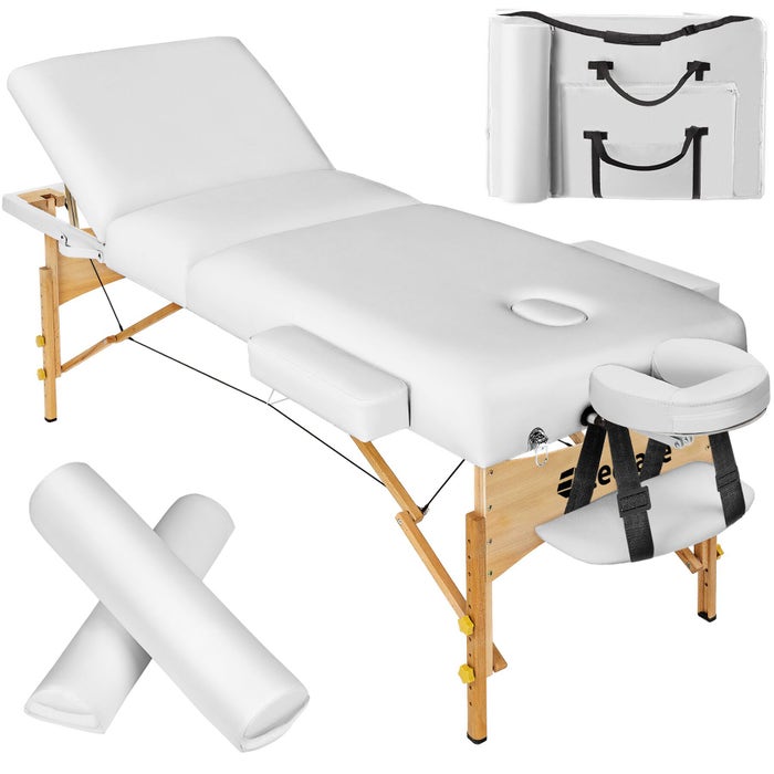 3 Zonen Massageliege-Set Somwang weiss