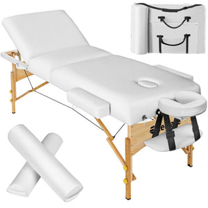3 Zonen Massageliege-Set Somwang weiss