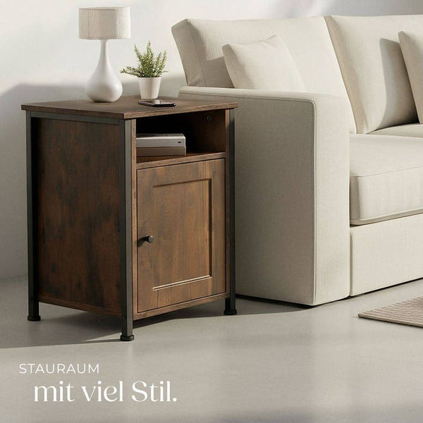 Nachttisch Blackburn 40x42x60,5cm Industrial dunkelbraun