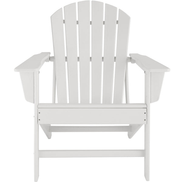 Gartenstuhl im Adirondack-Design weiss/weiss