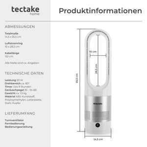 Turmventilator Polar weiss