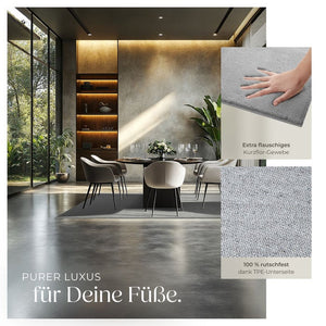 Short pile carpet Soft Zone gray 140 x 200 cm 
