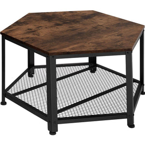 Couchtisch Norwich Industrial Holz dunkel, rustikal