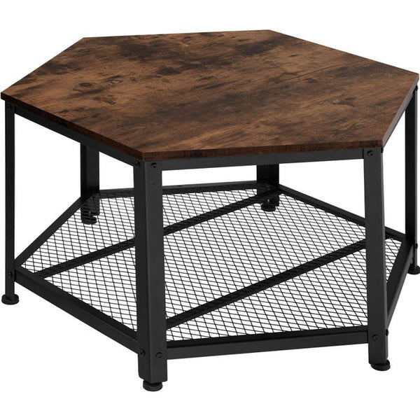 Couchtisch Norwich Industrial Holz dunkel, rustikal