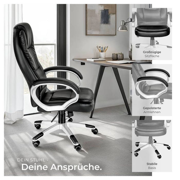 Executive chair with double padding