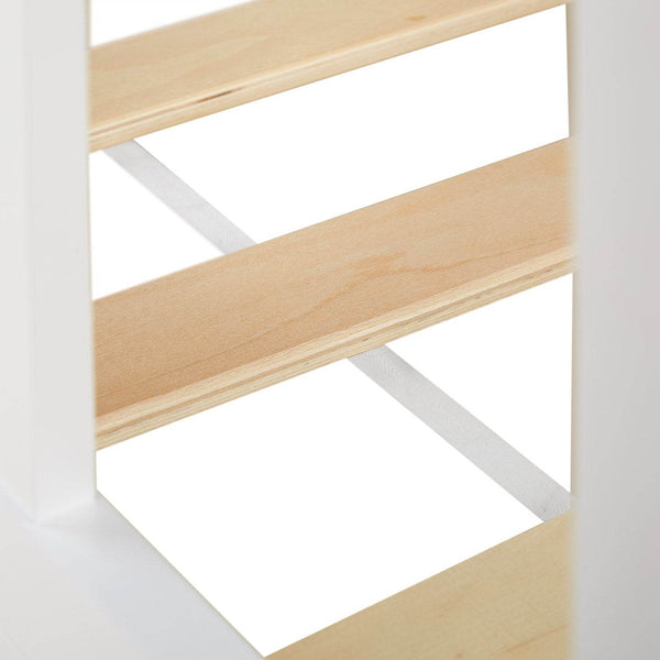 Hochbett mit Lattenrost 90x200 Turm Rutsche Stockbett Kinderbett Holz Vorhang grau