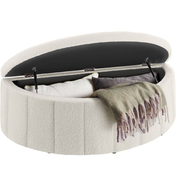 Polsterbank Moon Bouclé creme