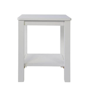 Beistelltisch Nachttisch Holz weiss